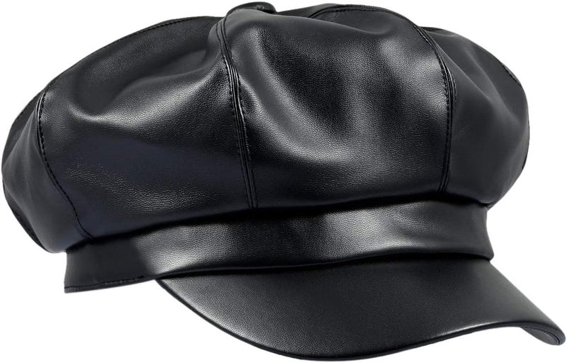 moonsix Newsboy Hat,Plain Cabbie Visor Beret Gatsby Ivy Caps for Women - Image 1